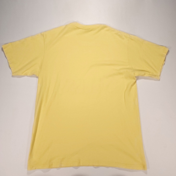 Stussy Short Sleeve T-Shirt Men's Medium Yellow - Picture 2 of 9